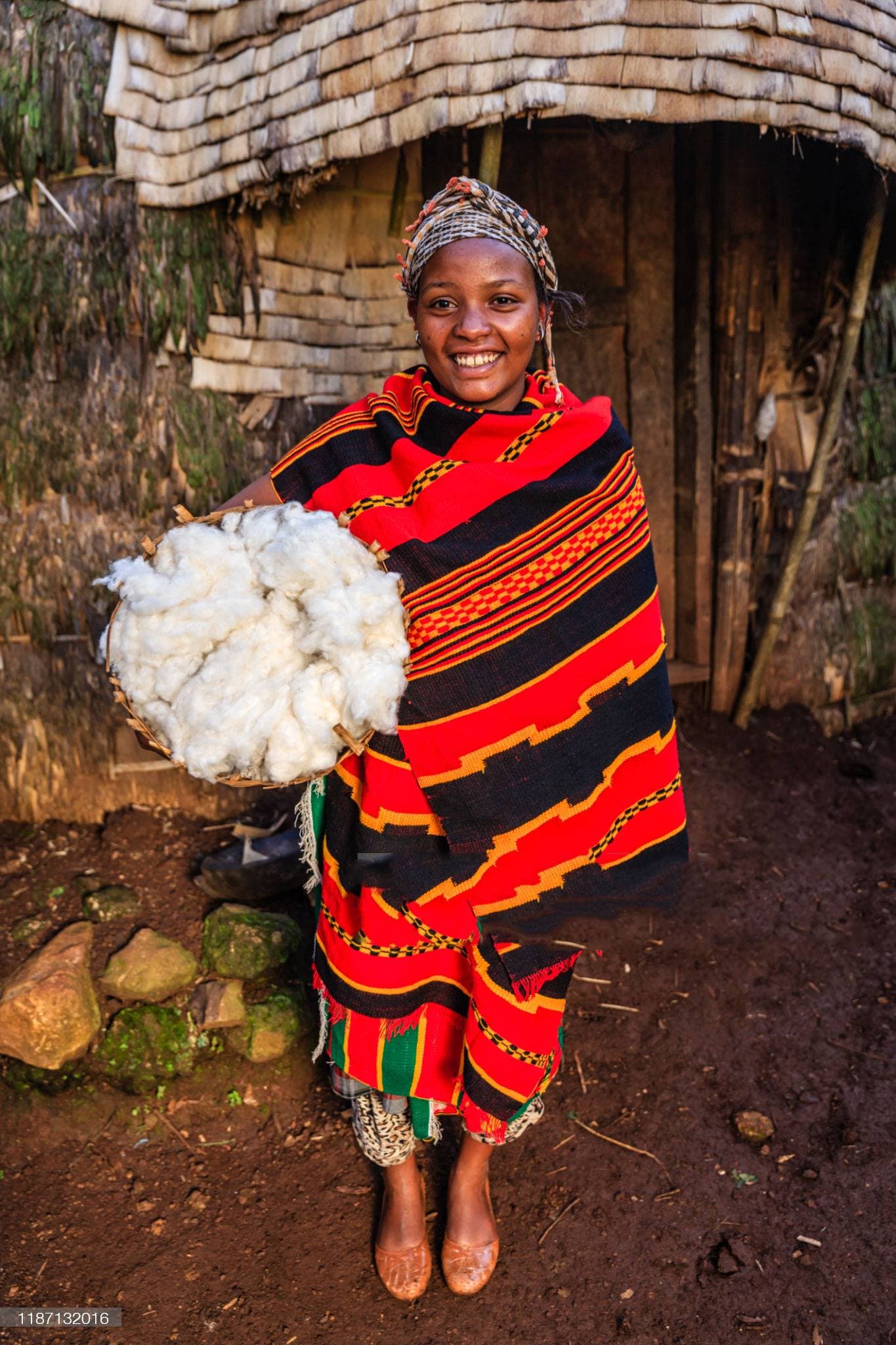Colorful woven cloth